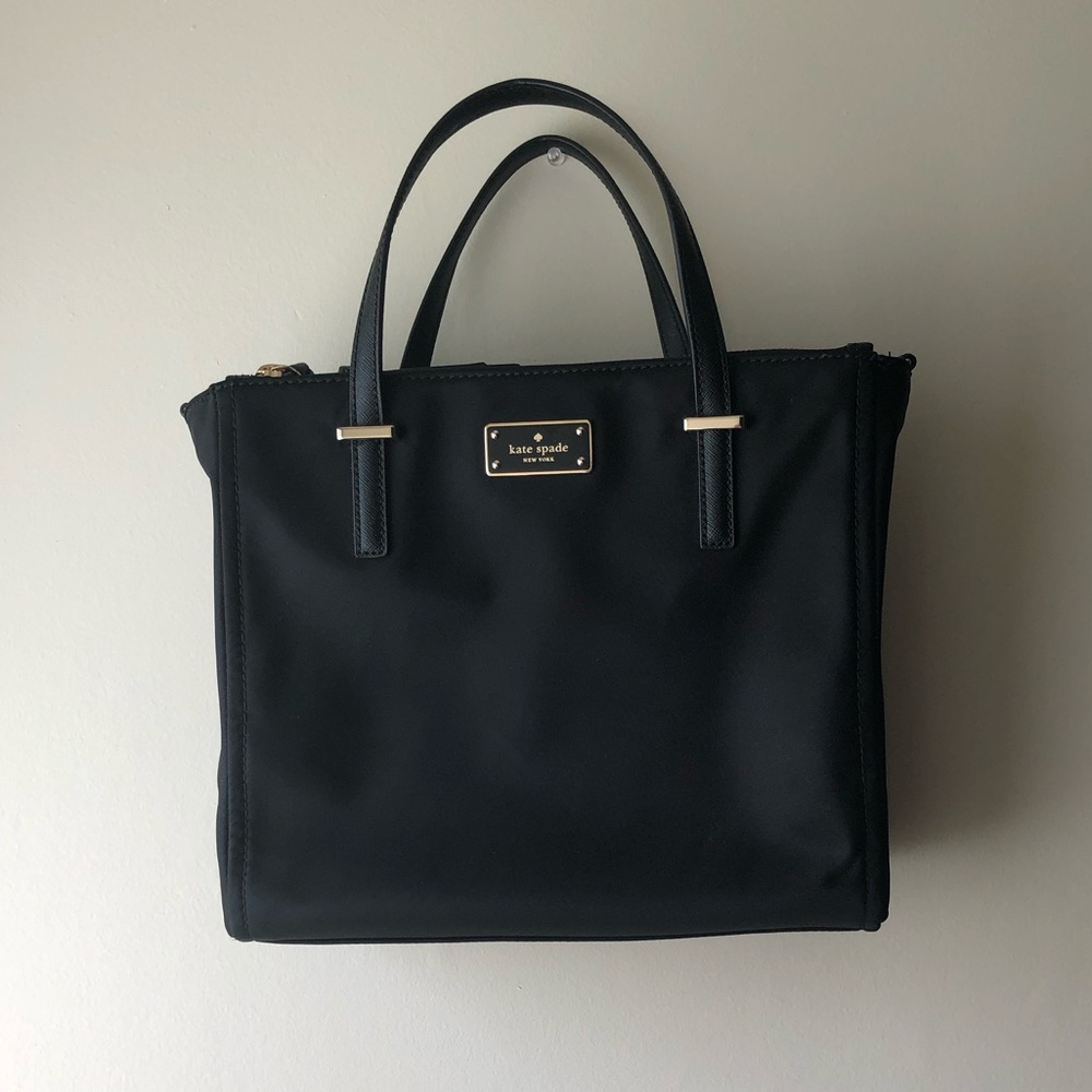 Kate Spade Dawn Black Nylon Tote